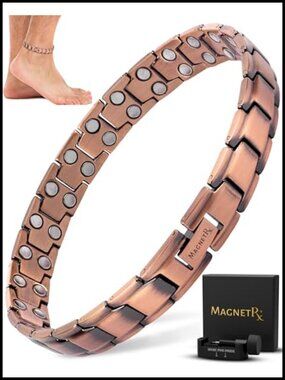 Ultra Strength Magnetic Copper Anklet - Healing Bracelet for Women - 48